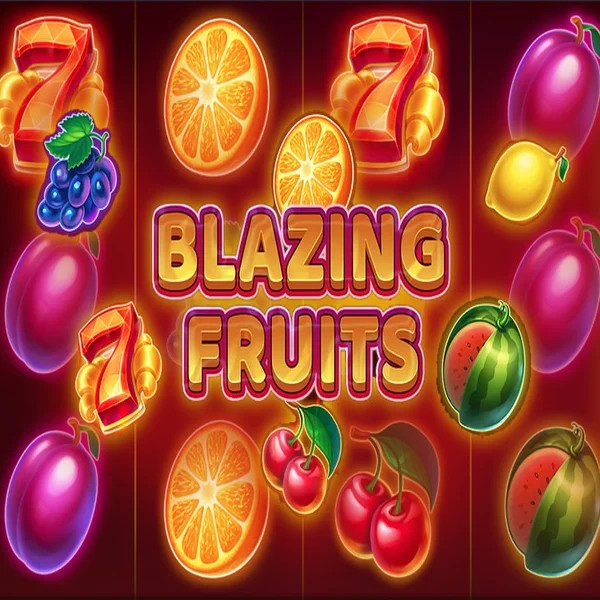 Blazing Fruits slot logo by Inbet Games at Coldbet Casino