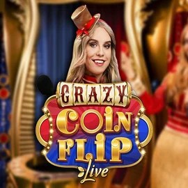 Crazy Coin Flip online game logo by Evolution on coldbett.pl